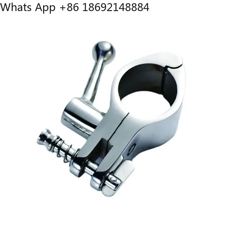316 Stainless Steel Marine Wrench Pipe Clamp for 22mm 25mm Yacht Hardware Accessories Sliding Sleeve Mirror Polished
