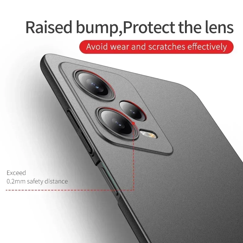 For POCO X6 Pro Shockproof Case Cover Hard Plastic Ultra Slim Frosted Cases For XIAOMI POCO X5 X6 Pro 5G Covers