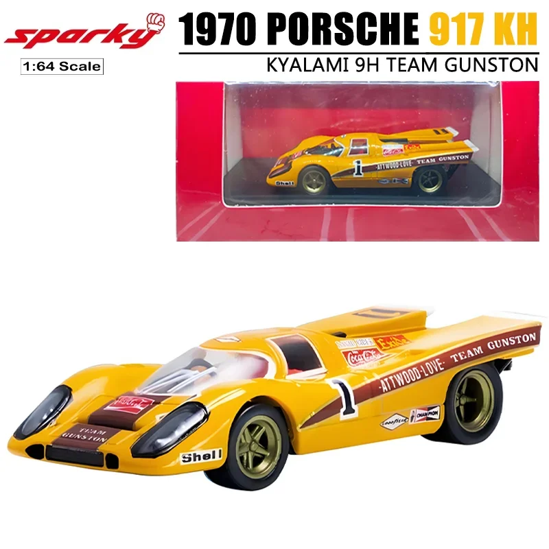 

Sparky 1/64 1970 Porsche 917 KH Kyalami 9H Team Gunston Alloy Toy Motor Vehicle Diecast Metal Model Gifts