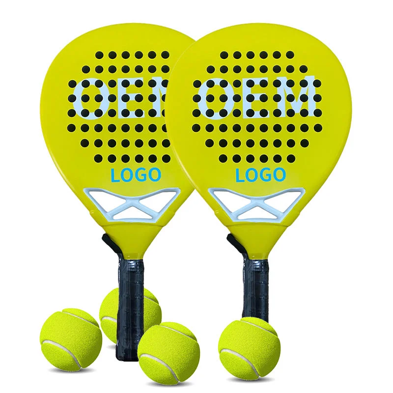 2025 top grade Carbon fiber material tennis paddle, high strength 12K polyester net material, customizable outdoor padel sports