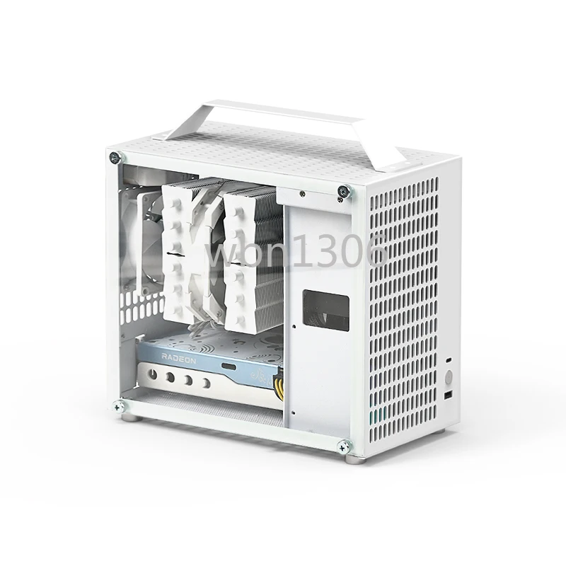 

U35 chassis ITX portable side-through desktop computer, mini small all-aluminum chassis non-C24