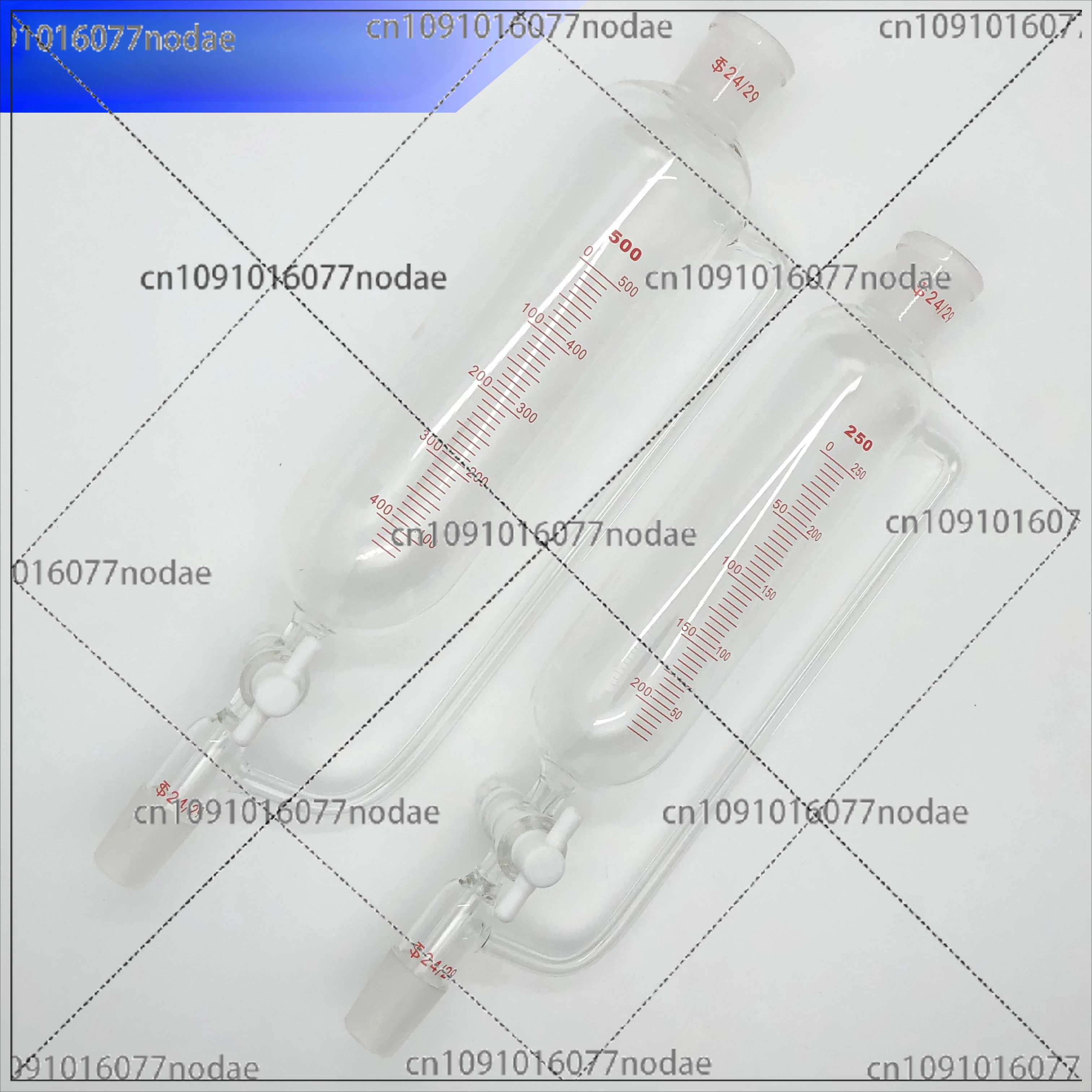 Glass Graduated PTFE Graduated Constant Pressure Funnel 25/50/100/250/500/1000ml High Vacuum Valve