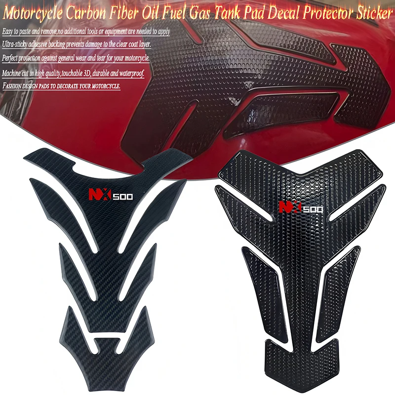 

Подходит для NX500 NX 500 2024 2025, аксессуары для мотоциклов, углеродное волокно, 3D масляный топливный бак, накладка, защитная наклейка