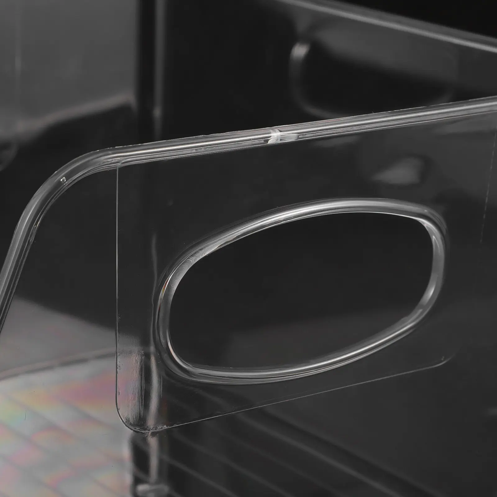 

1Pcs Transparent Book Storage Box High Quality Acrylic Material Multipurpose Organizer for Books Magazines Newspapers Office