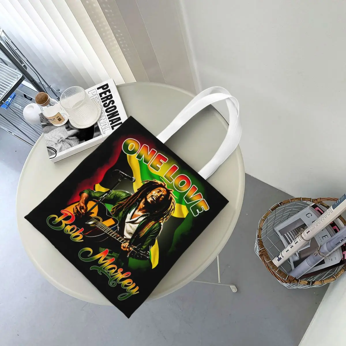 Женская Холщовая Сумка-тоут Reggae Rasta Bob Marley One Love Merch, простой стиль, растафарийский Лев Иуды, трендовые сумки Handbang