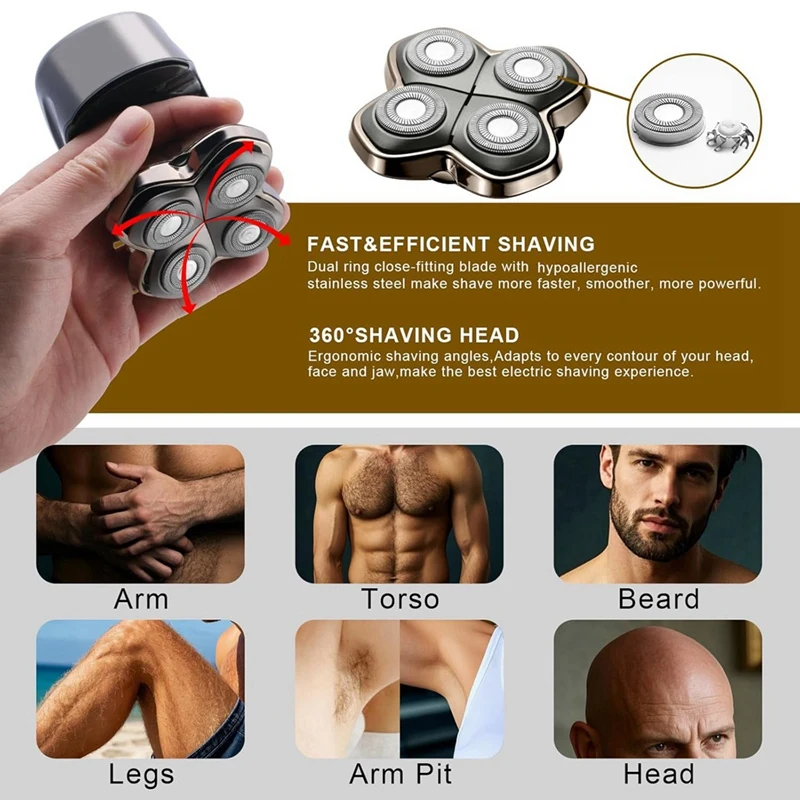 2Pack Professional Replacement Head for Skulls Pitbulls Shaver Gold PRO, Silver PRO,-A57M