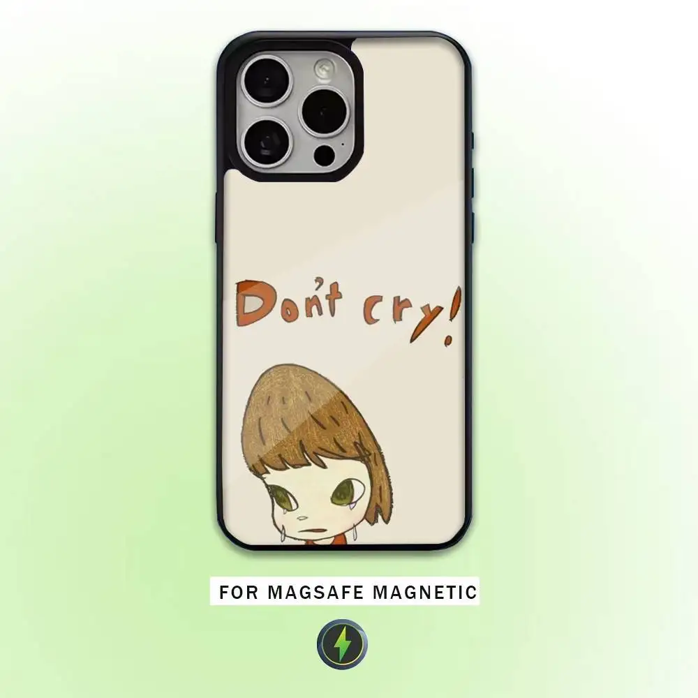 เคสโทรศัพท์ Yoshitomo-Nara สำหรับ iPhone17,16,15,14,13,12,11 Plus,Pro Max รองรับการชาร์จไร้สายแบบแม่เหล็ก Magsafe