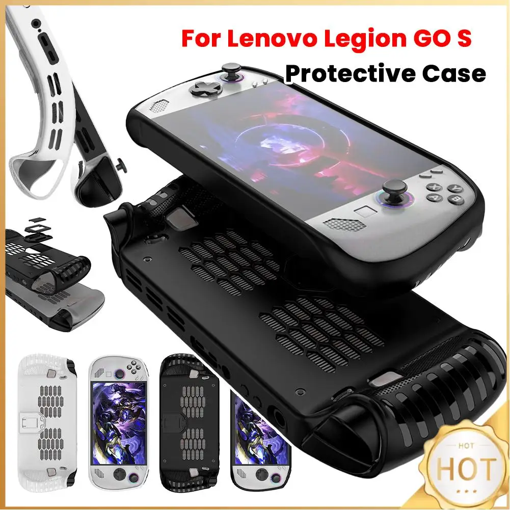 

Чехол из ТПУ для портативной консоли Lenovo Legion Go S, противоударный, полностью защитный, с защитой от царапин, мягкий защитный чехол из ТПУ