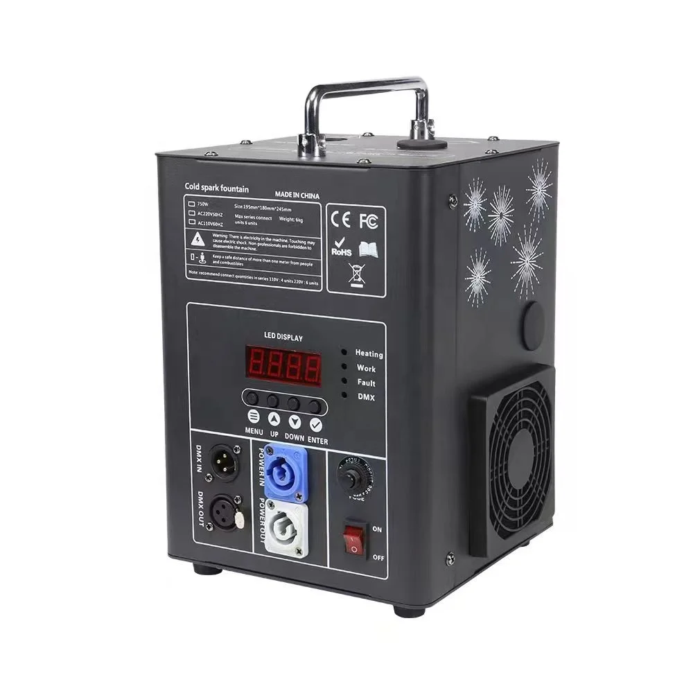 

2024 Hot Selling Product Wireless Cold Spark Machine 600W Cold spark machine Pyrotechnics Machine for Wedding or DJ Stage