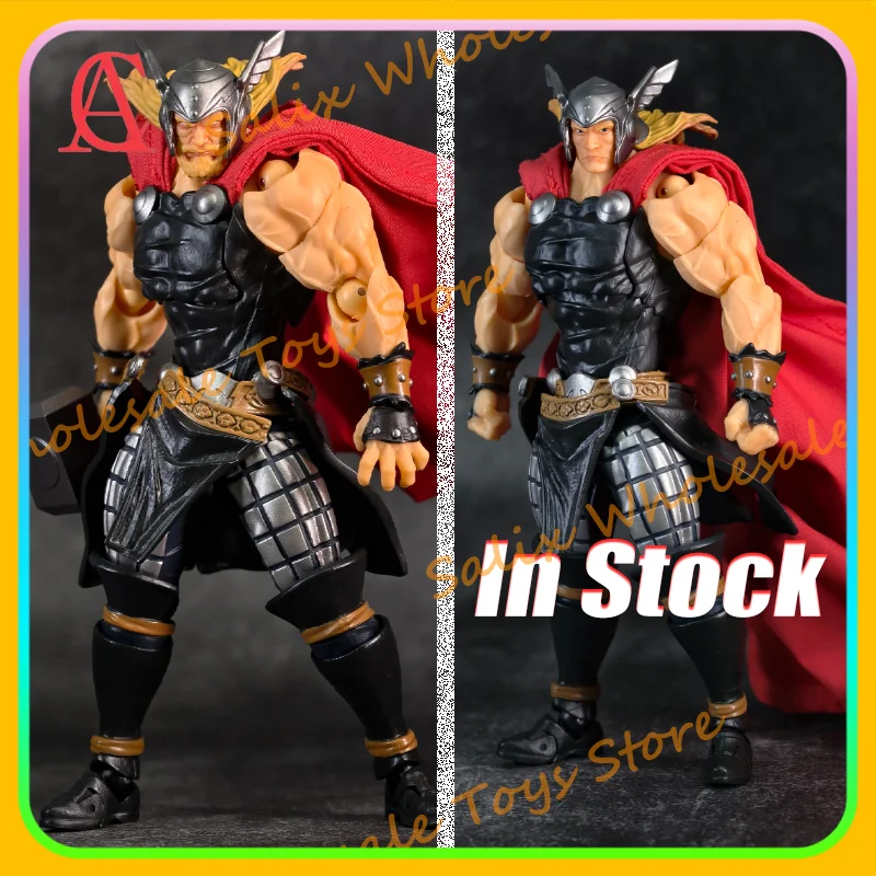 Em Estoque: Boneco de Ação Thor da AC Toys - Primeira Série Thor Kaiyodo Amazing Yamaguchi Revoltech - Brinquedo Colecionável
