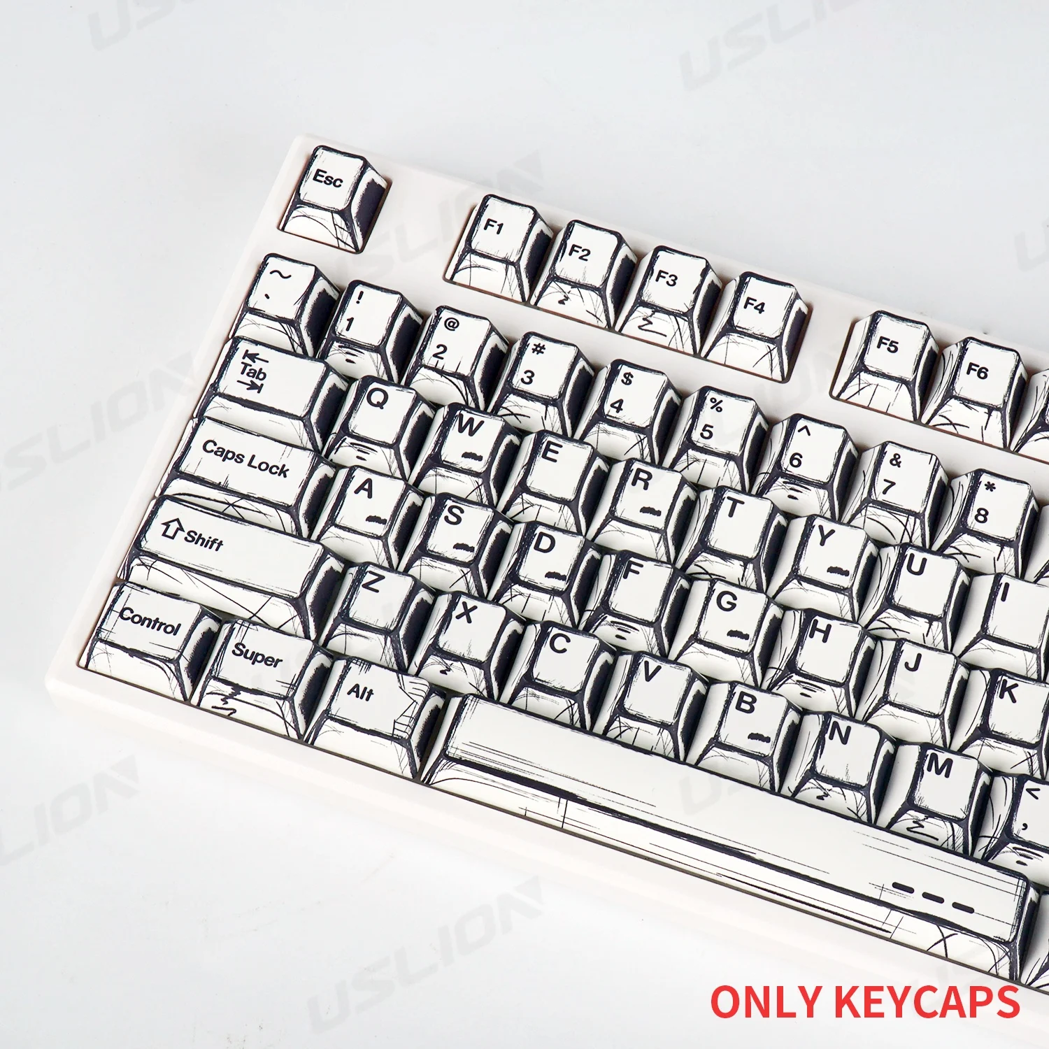 

136 Keys Cherry Profile PBT Baihuangdeng Manga Style Theme Keycap Gaming Mechanical Keyboard 68/7887/96/108 KeysSwitches Key Cap