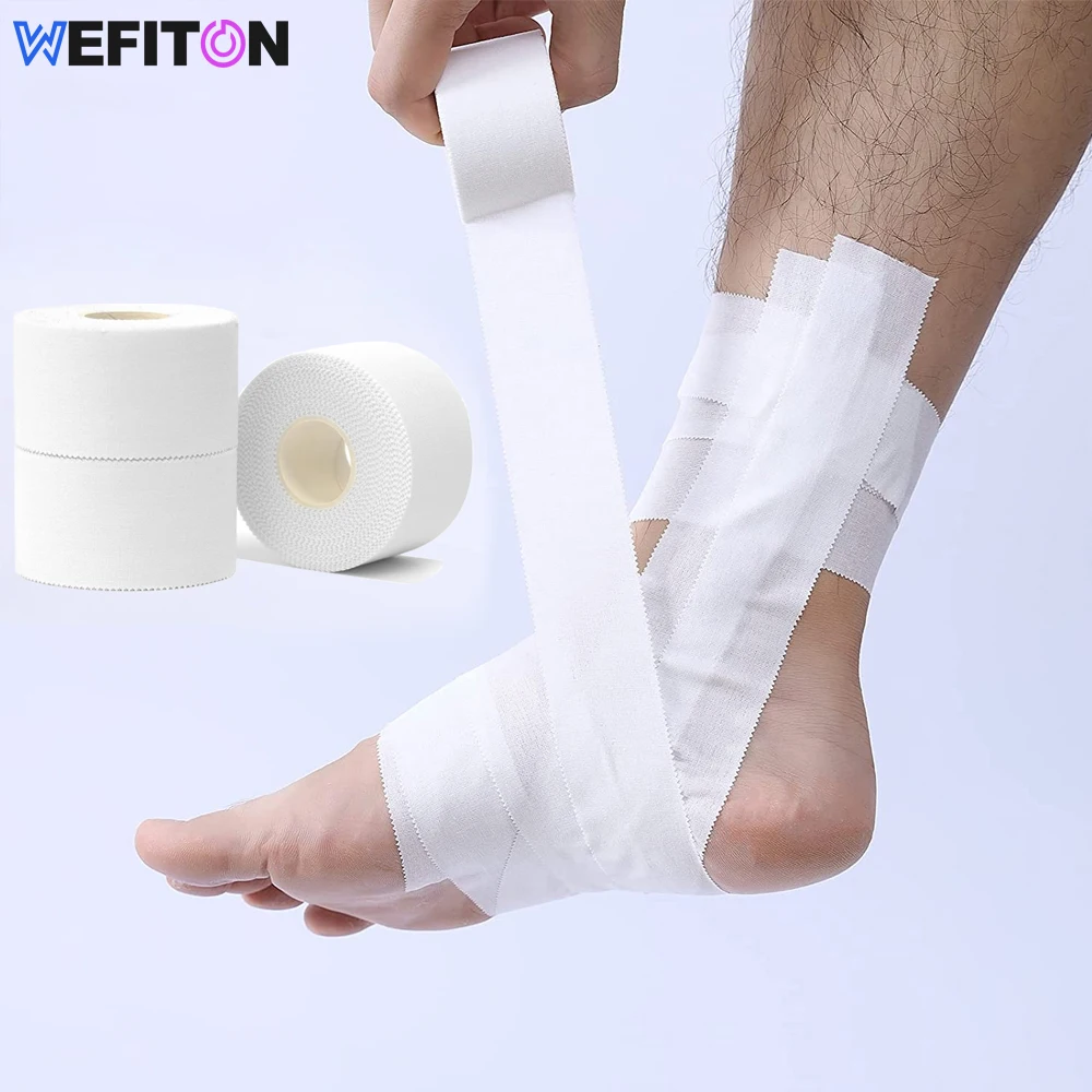 

1 Roll White Sports Medical Athletic Tape - No Sticky Residue & Easy to Tear - for Athletes,Trainers & First Aid Injury Wrap