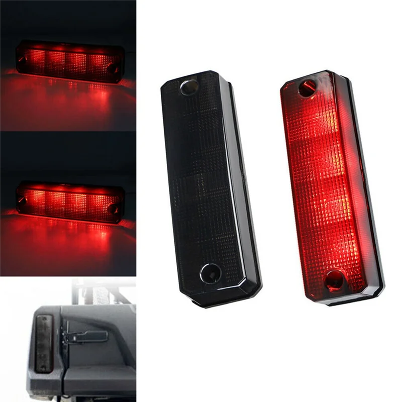 2Pcs UTV Rear Lamps LED Brake Tail Lights for Honda Pioneer 700 1000 2014-2021