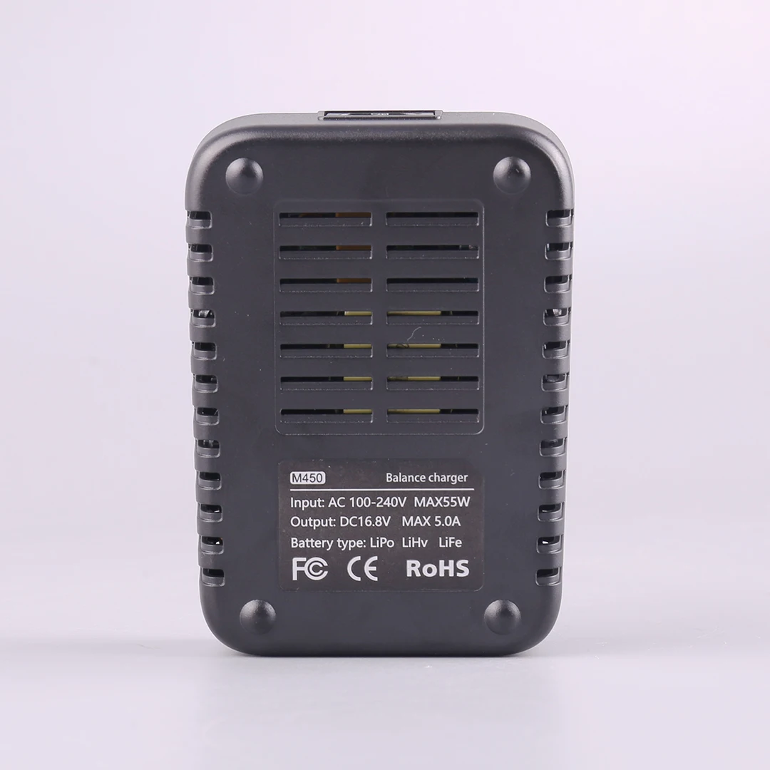 ToolkitRC M450 Model Airplane Lithium Battery Balanced Charger Color Screen 4S With Built-In Power Supply 50W Multi Axis Aircraf