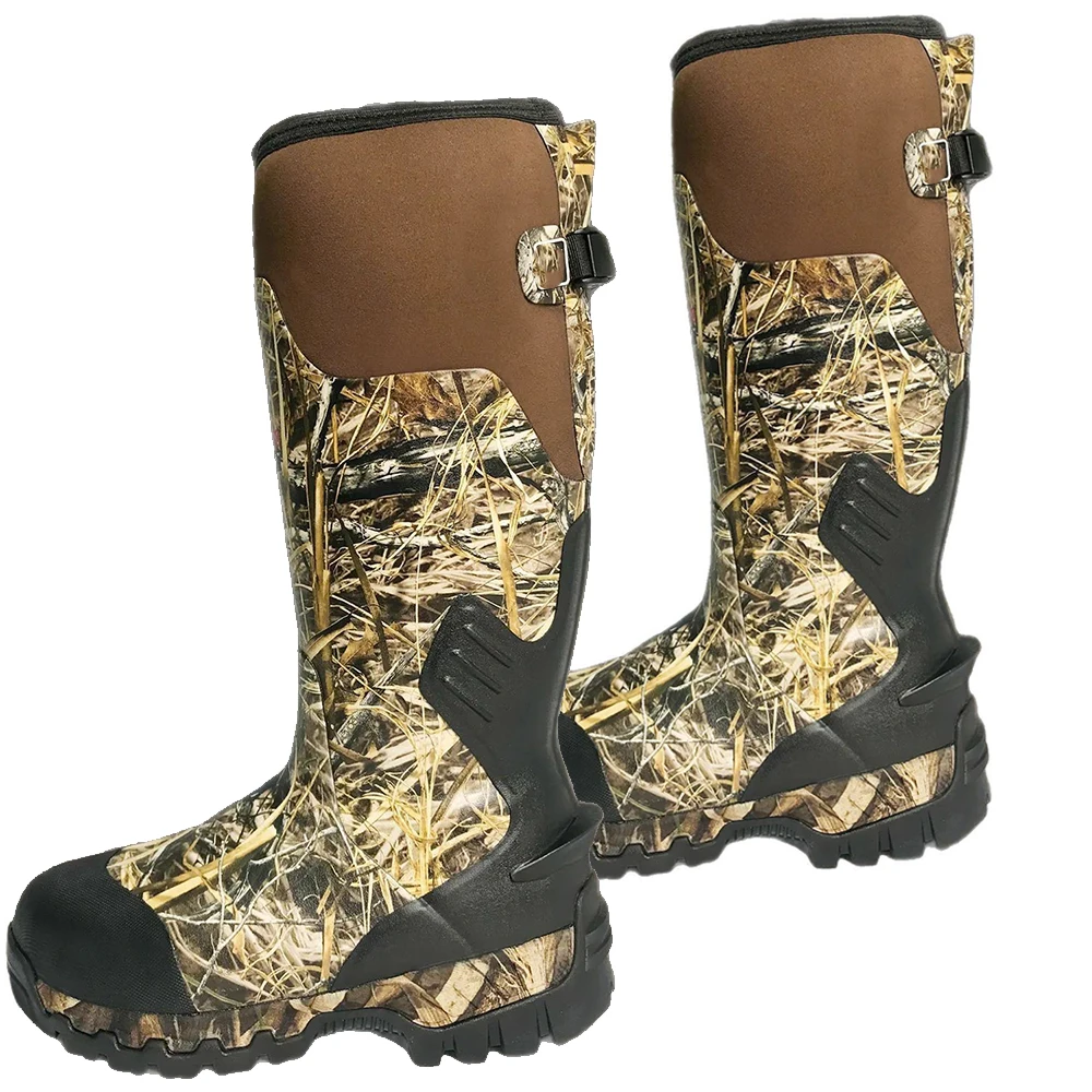 

Wholesales Tactical Camouflage Hunting Boots Airsoft Men's Warm Winter Boots Outdoor Winter Field Paintball Shooting Equipment