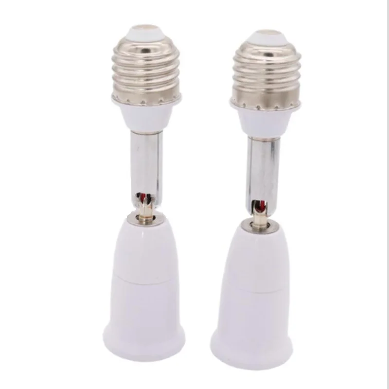 2pcs Flexible Position Holder Extender for E27 Socket Adjustable E27 to E27 Base Converter for Screw Bulb Extension Adapter A5