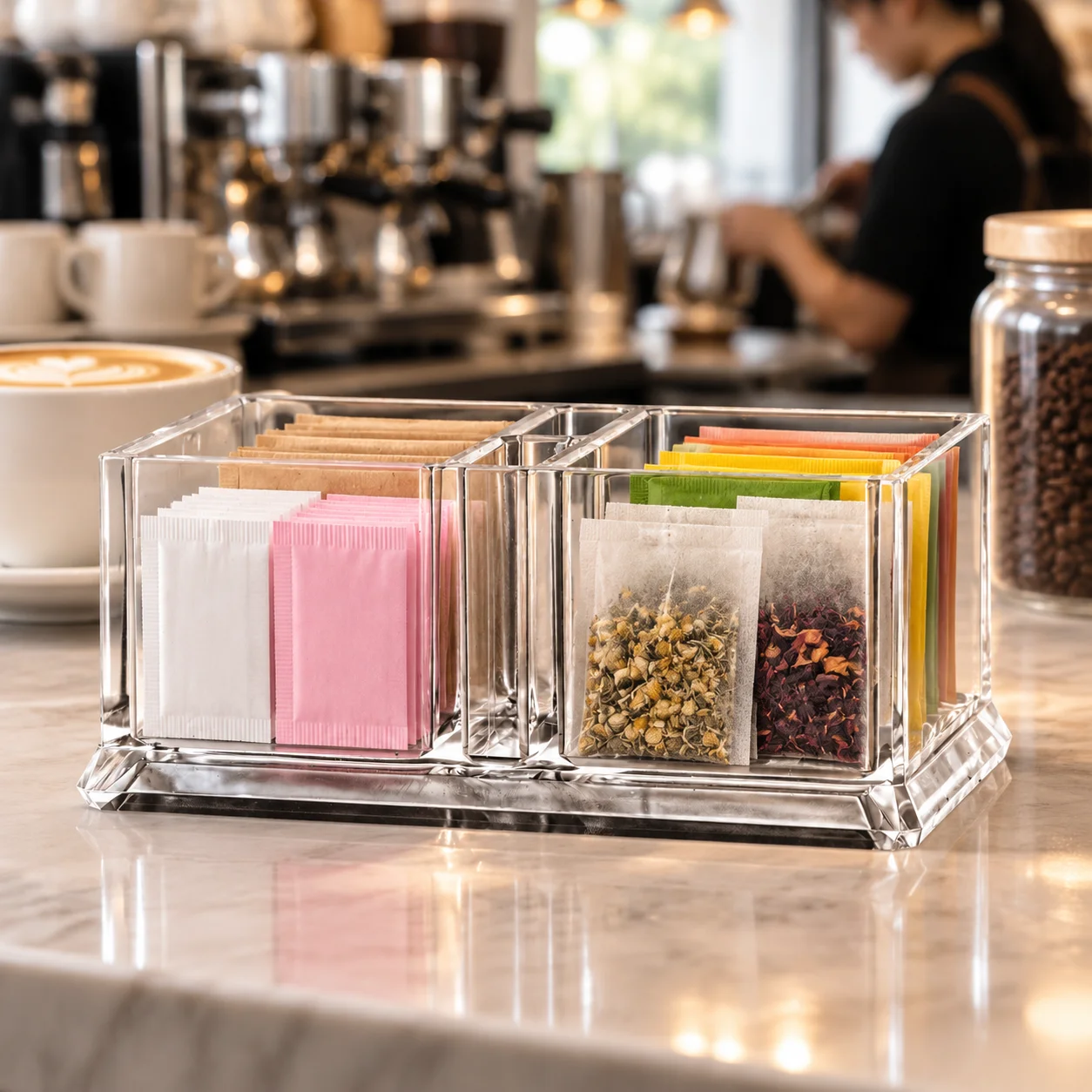 عبوتان من حامل أكياس السكر الش - مراجعة Coffee Tea Station وسعره