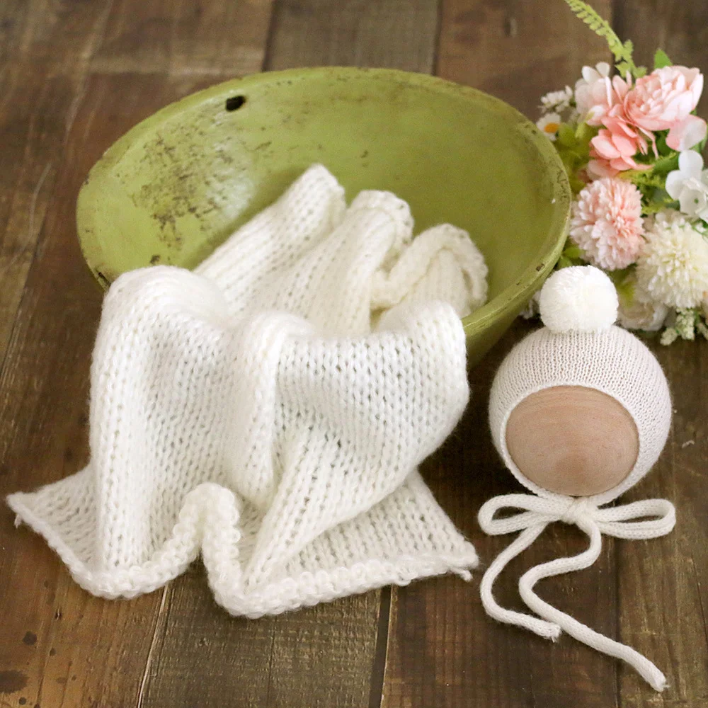 2025 baby chunky blanket for newborn photography props,handmade wrap for baby photo props