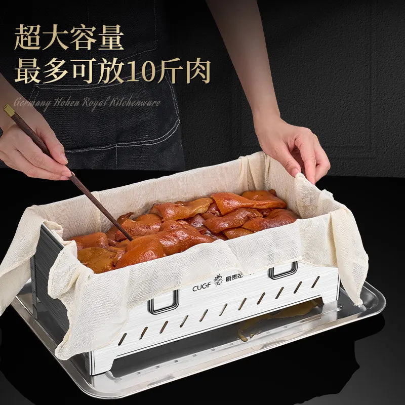 304 stainless steel meat pressing mold box pork head meat container commercial artifact braised meat briquetting machine