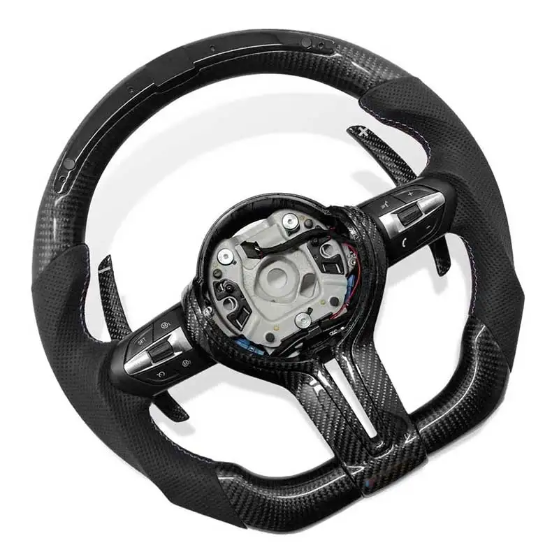 Steering Wheel for BMW F30 F10 F11 F20 F21 F22 F36 F31 E90 E91 E92 E93 GT M3 M6 Carbon Fiber LED Steering Wheel Car Accessories