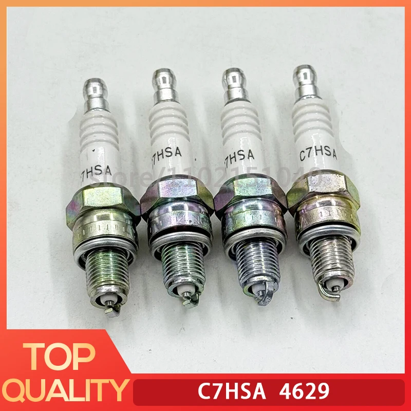 4 шт. C7HSA свечи зажигания для 125-150cc горизонтального двигателя Pit Dirt Quad Bike ATV Gokart мотоцикл мопед скутер