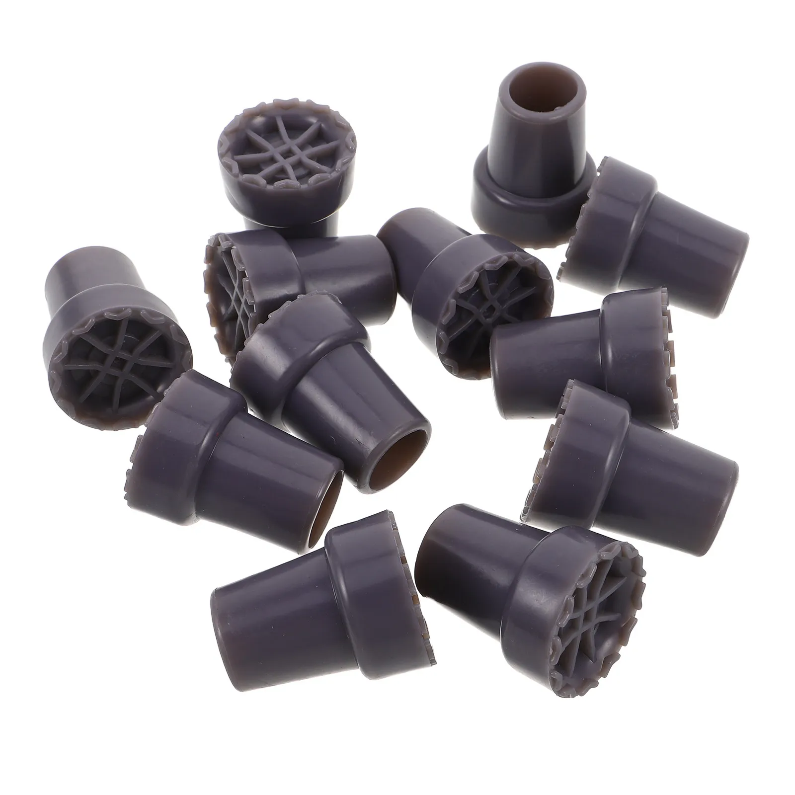 12Pcs 22Mm Heavy Duty Rubber Cane Tip Replacement Non-Skid Walking Stick Ends for Elderly Mobility Support Traction Stability