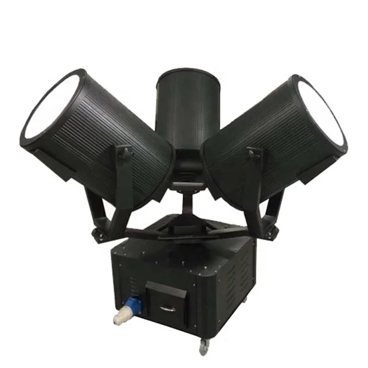 9000W Three Head Sky Tracker Beam 3 X 3000W Waterproof Moving Head Searchlight For Outdoor Building