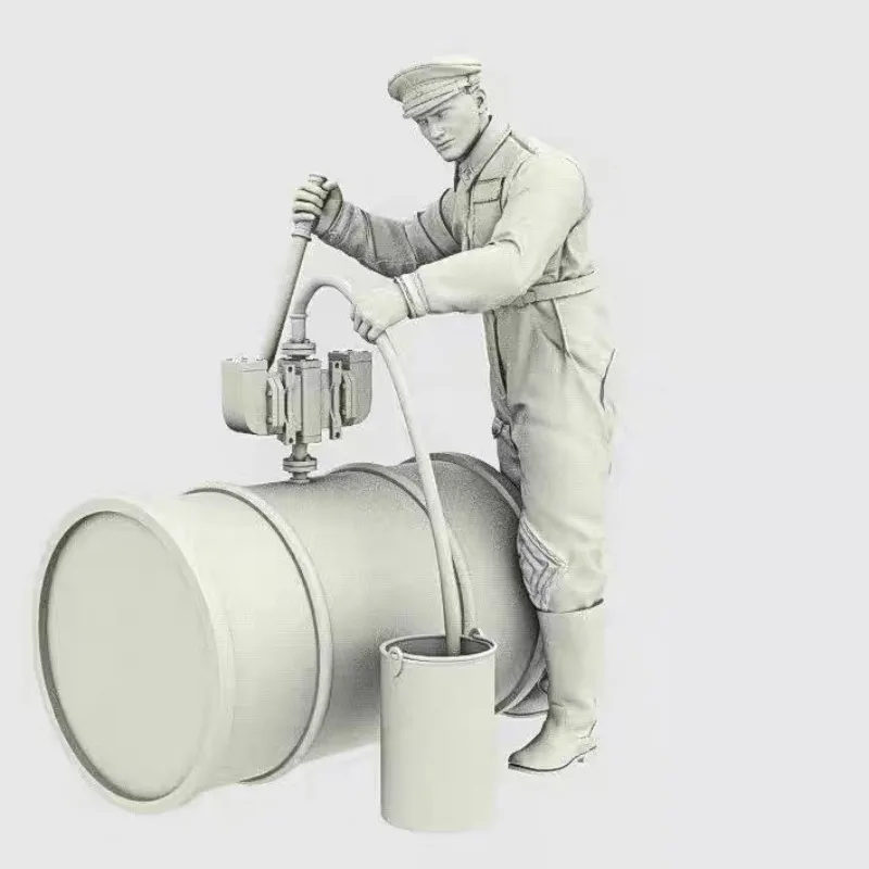 

Масштаб 1/35, фигурка из смолы, сборная модель, комплект, танк, заправка, военное хобби, миниатюрная игрушка в разобранном и неокрашенном виде диорамы