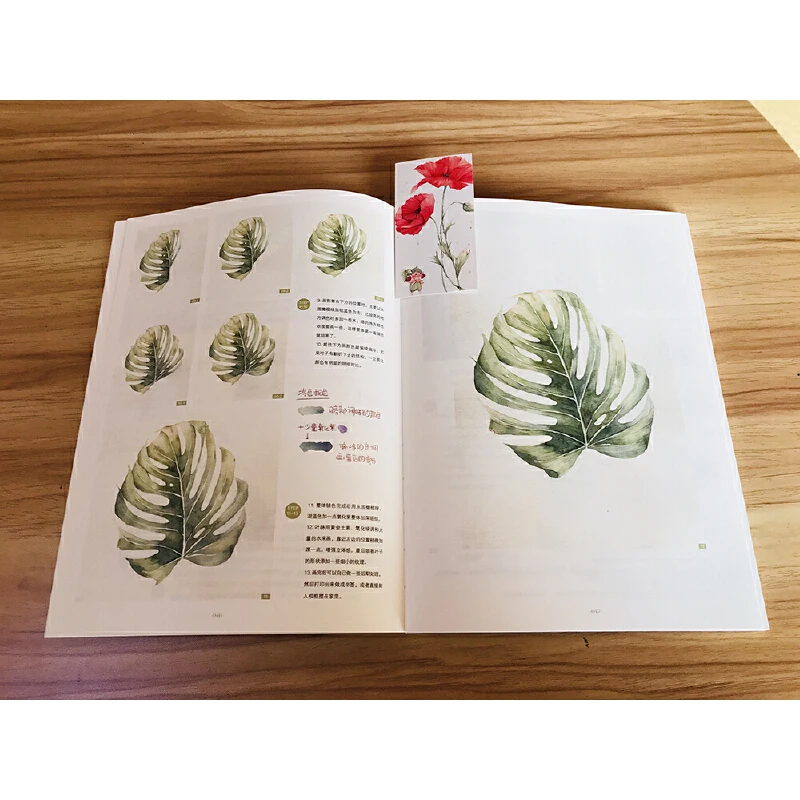 Freehand Watercolor Flower Zero Basic Tutorial Book Watercolor Drawing Technique Skills Introduction to watercolor tools Books