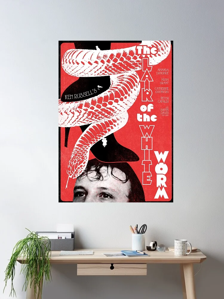 The Lair of the White Worm Movie Art Print Canvas Poster, Living Room Decor, Home Wall Picture