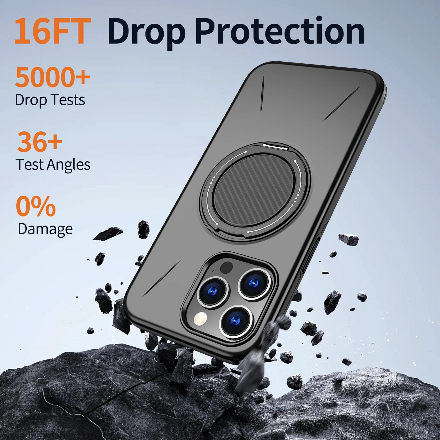 Protection Stand Phone Capa Case for Iphone 17 Pro Max Air 16E 15 16 Plus 14 13 12 Pro Iphone17 Accessories