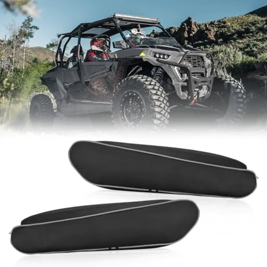

UTV Rear Bed Storage Bags Rear Gear Tool Bags 1680D with Reflective and Water-Resistant Zippers door bag Compatible with Polari