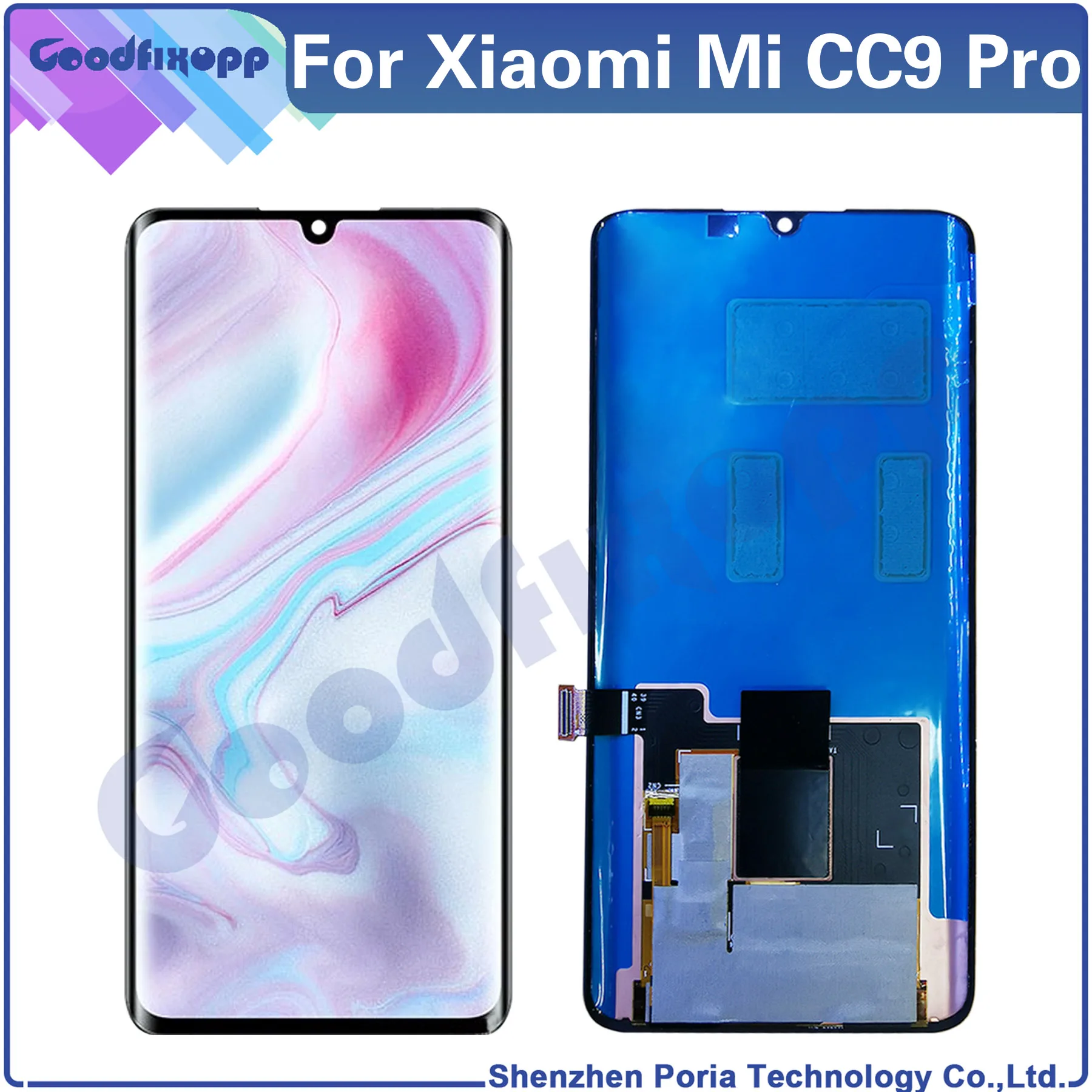 For Xiaomi Mi CC9 Pro M1910F4E LCD Display Touch Screen Digitizer Assembly Repair Parts Replacement