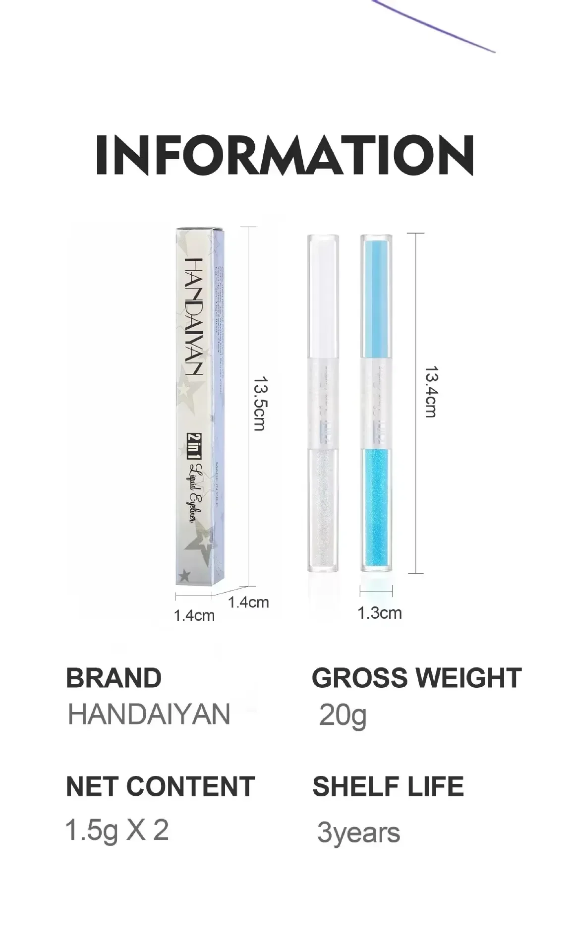 8 kolorów cienki perłowy eyeliner w płynie ołówek błyszczący jedwabnik cień do powiek w sztyfcie trwały gładki brokatowy eyeliner makijaż