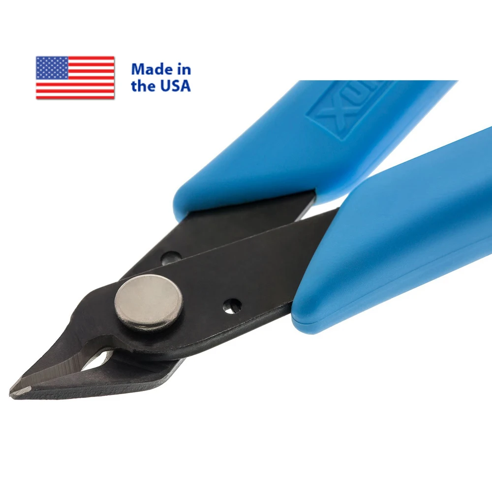 Xuron 170-II Original Micro-Shear Flush Cutter High Carbon Steel Bypass Blade 18AWG 1mm Soft Wire Cutting Jewelry Hobby Tool