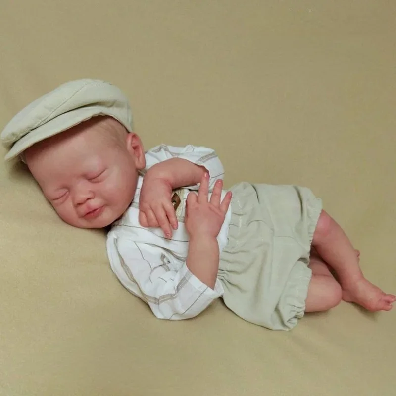 20inch Reborn Doll Kit Sleeping Vito Lifelike Newborn Baby DIY Unfinished Unpainted Doll Parts Handmade Toys