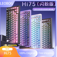 LEOBOG Hi75 Customized Aluminum alloy Side Engraved Mechanical Gaming Keyboard RGB light Ergonomic Hot Swap Wired Mode Laptop PC