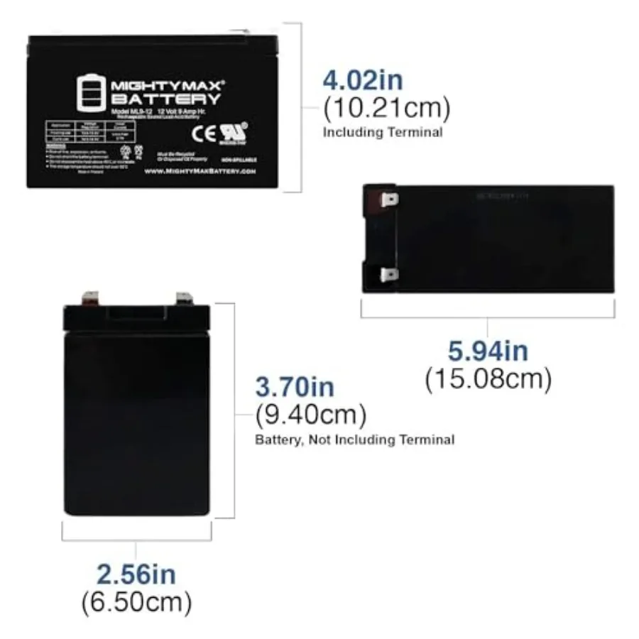 12V 9Ah SLA Replacement Battery for APC Back-UPS ES 650-4 Pack Black Reliable Power Backup Long Lasting Performance Durable Des