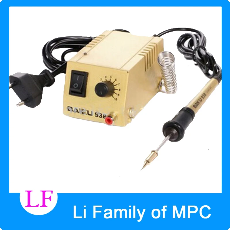 

Powerful & Fast Soldering Station,220V/110V. for SMD, SMT, DIP Soldering Work. Long Life Heater. BAKU BK-938