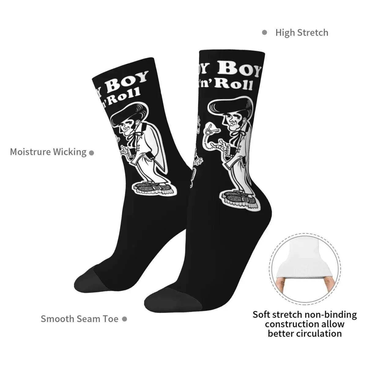 Teddy Boy Socks Harajuku High Quality Stockings All Season Long Socks Accessories for Man's Woman's Birthday Present