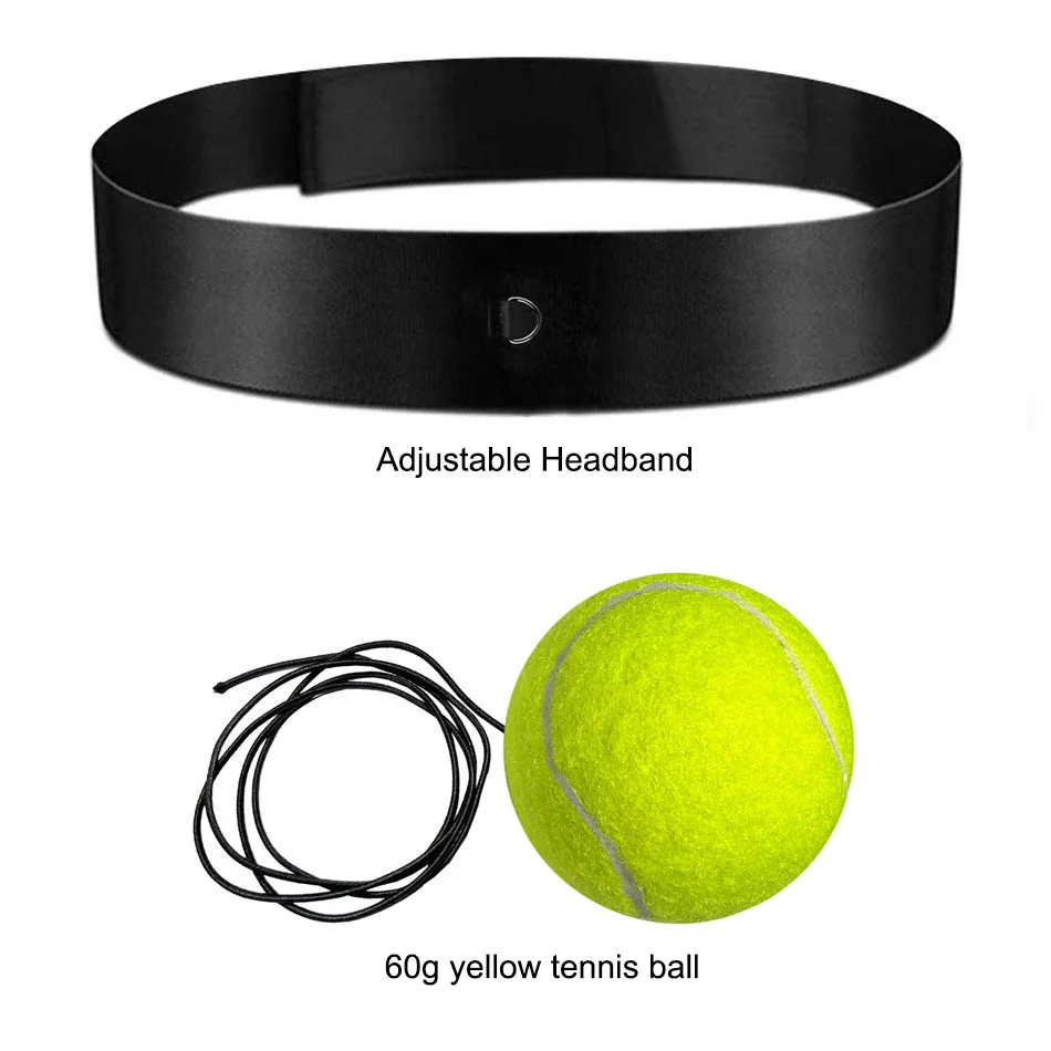 Boxing Reflex Ball Headband Punch Fighting Reaction Improve Reaction Speed Hand Eye Coordination Training Boxing Gear for MMA