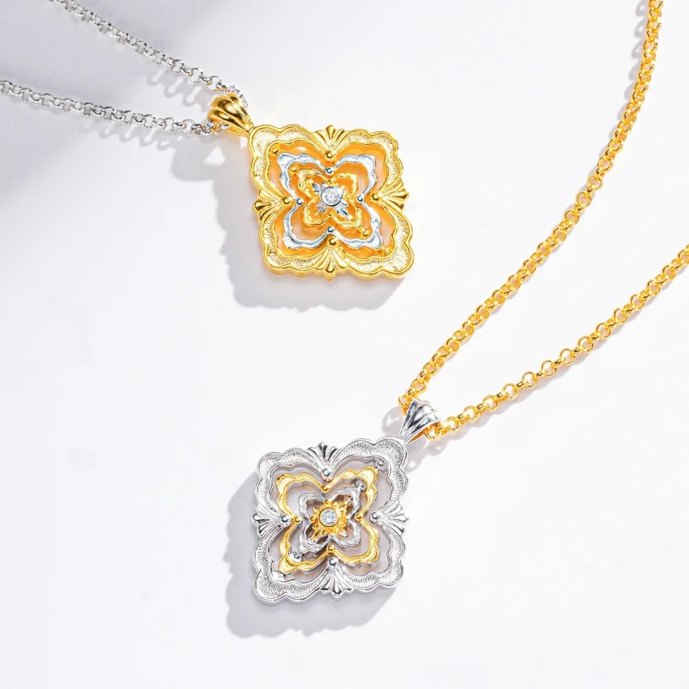 Handcrafted wire-wrapped necklace, PT950 platinum necklace for women, light luxury niche jewelry design, high-end jewelry