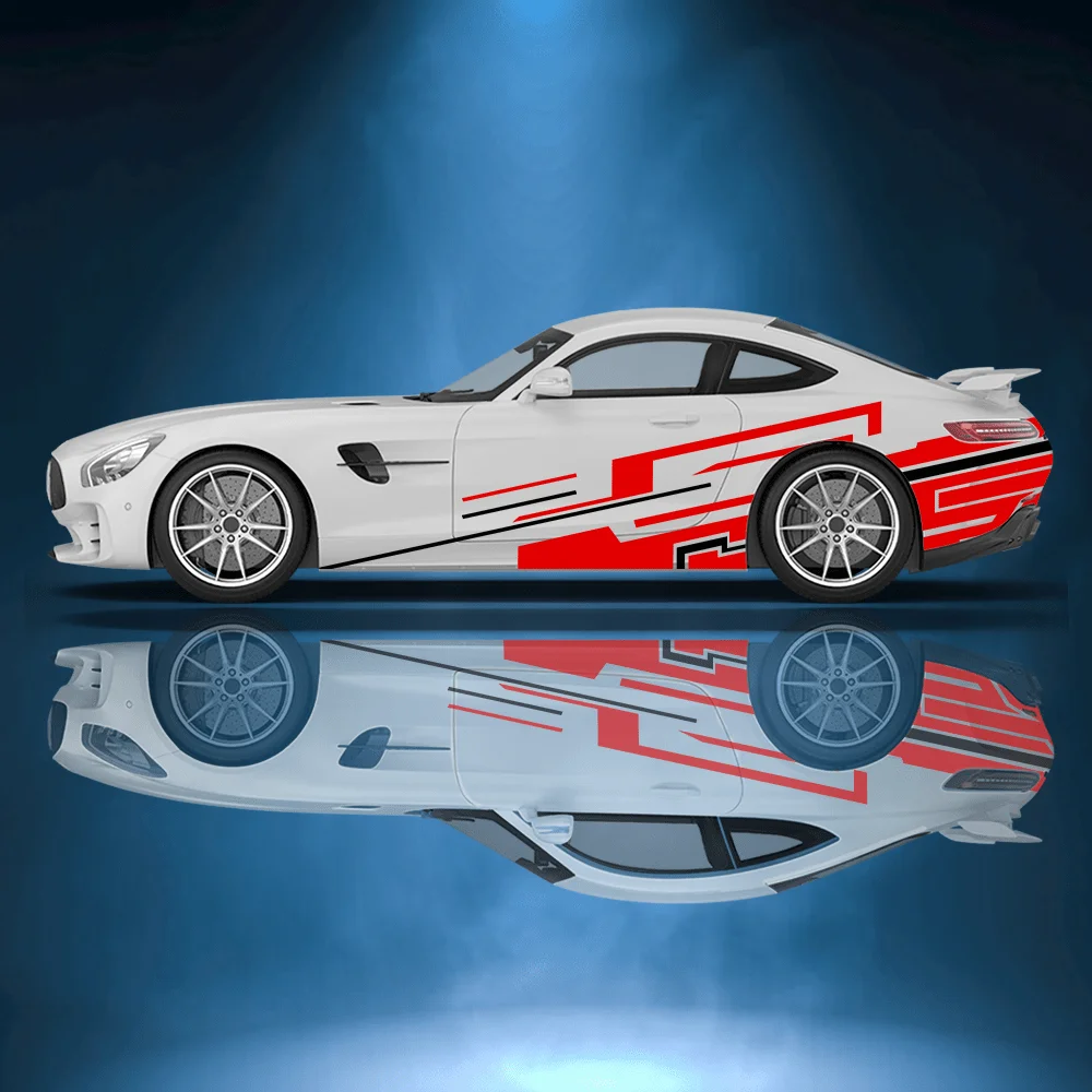 

Динамические линии, красочные автомобильные виниловые наклейки, самоклеящаяся наклейка из ПВХ, подходит для грузовиков, внедорожников, украшения, автоаксессуары, подарок