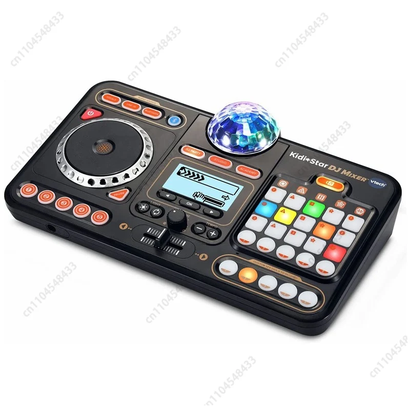 VTech KidiStar Table de mixage DJ pour enfants, lecteur de disque, jouets électroniques