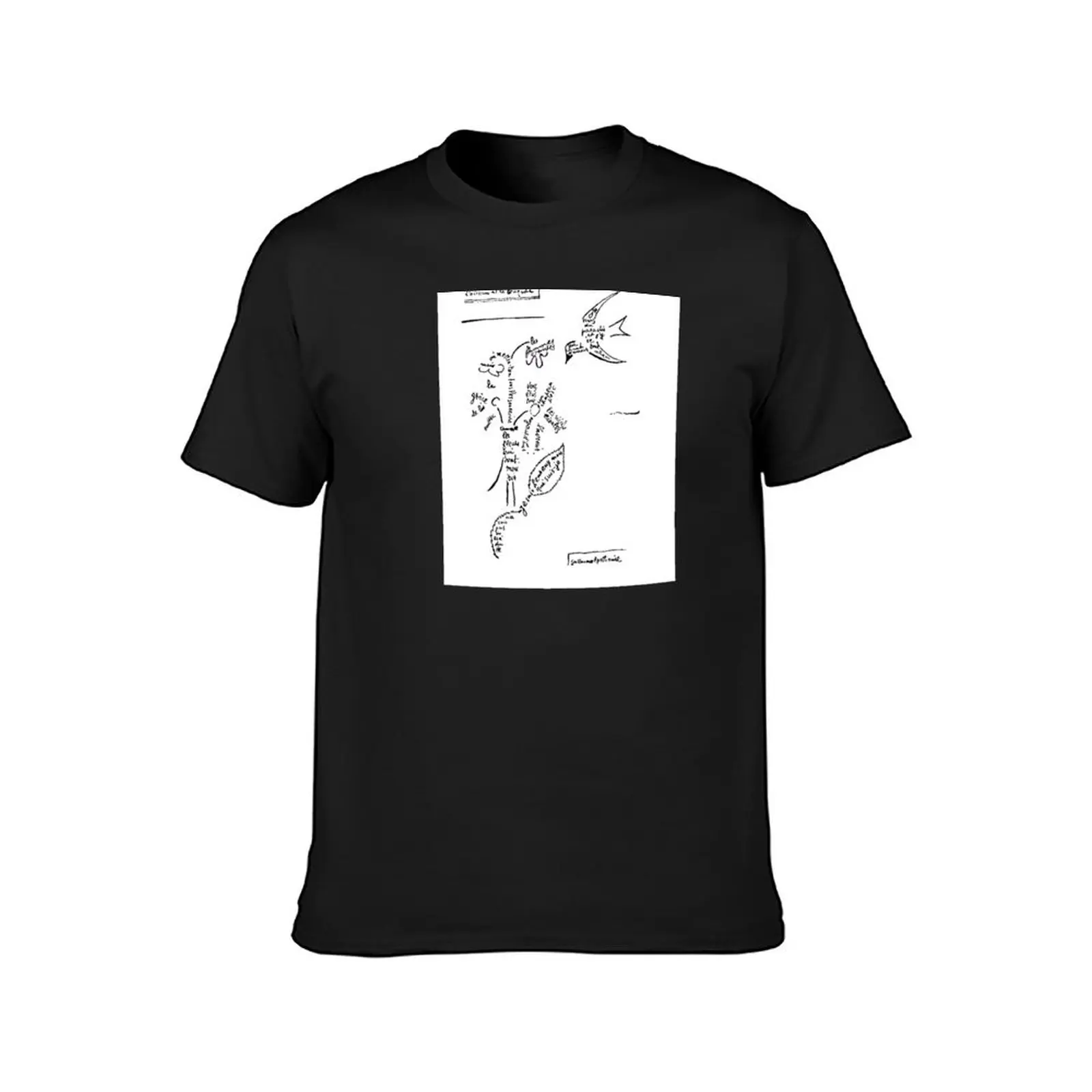 L-oiseau et le bouquet by Apollinaire T-Shirt heavyweights customizeds cute tops mens t shirt graphic