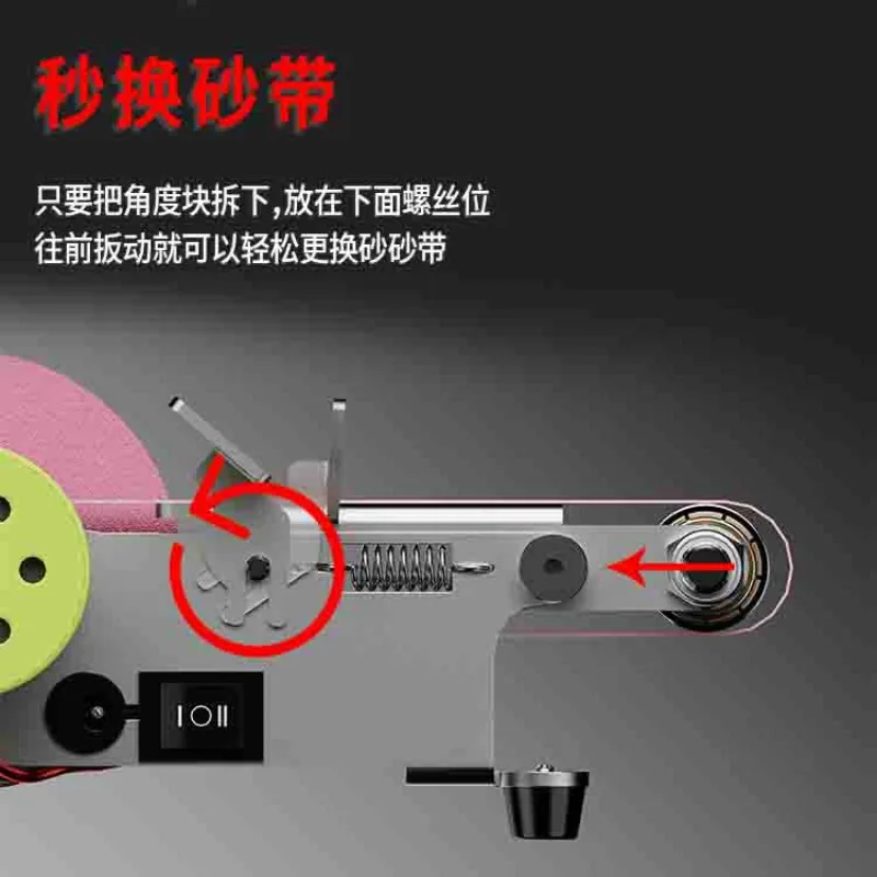 Compact Tabletop Belt Grinder Electric Knife Sharpener