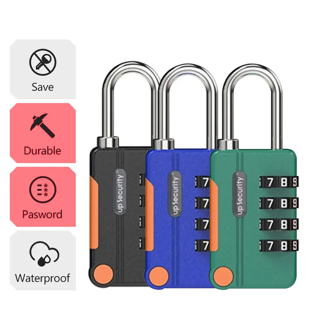 TSA Customs Code Lock for Travel Luggage Password Keyless Shackle Lock Changeable Backpack 4 Digit Code Combination Padlock