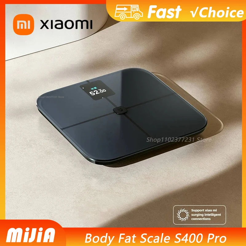 

Xiaomi Mijia Body Fat Scale S400 Pro 3.5in TFT Color Screen Bluetooth5.1 Smart Home Body Composition Scale Work with Mi Home APP