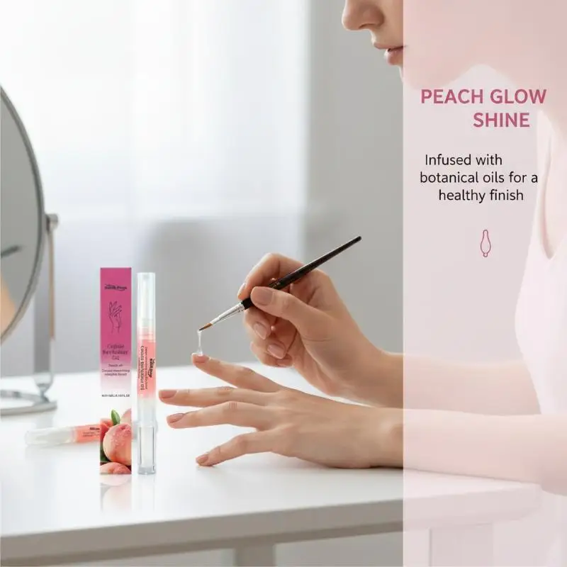 Peach Extract Nail Nutritional Oil Pen Gentle Nourishing Nail Care Oil Pen Daily Application for Nail Hydration  Tools