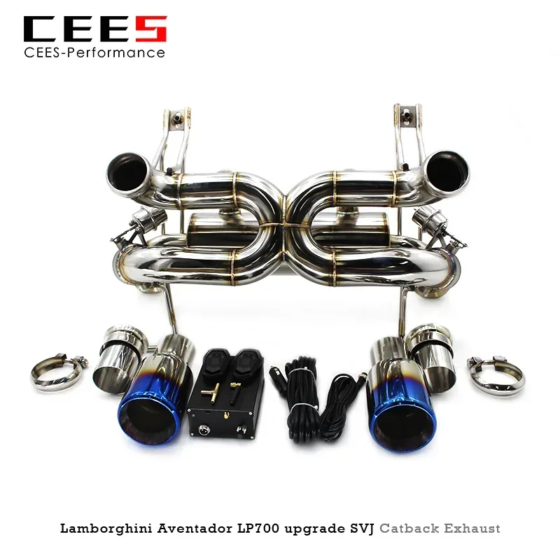 cees Catback Exhaust for Lamborghini Aventador 6.5 LP700 2011-2016 Stainless Steel Exhaust Valve Control Muffler Exhaust System